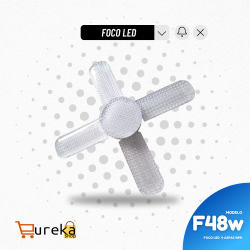 Lampara LED 4 Aspas